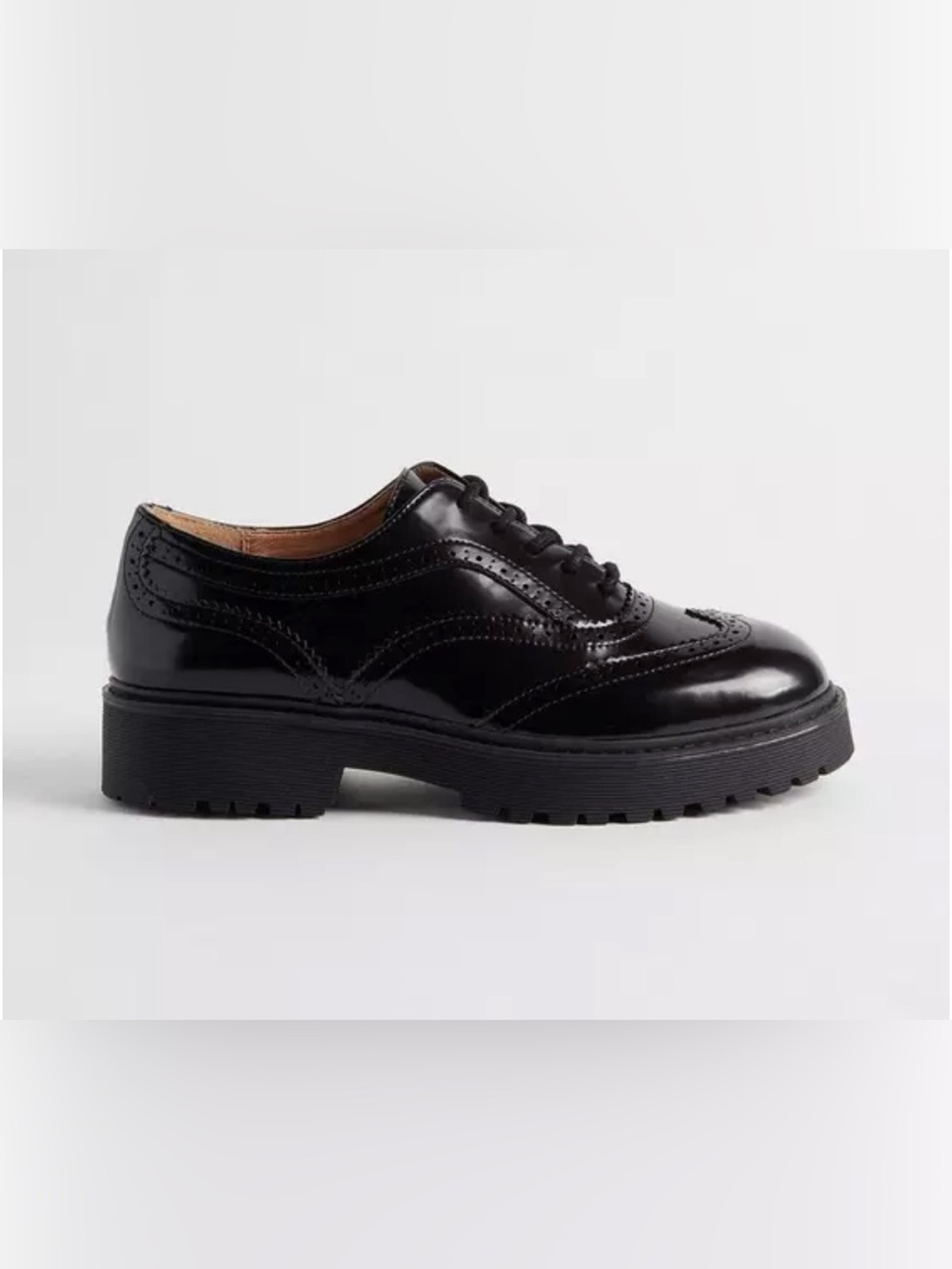 torrid Black Patent Leather Brogue Derby